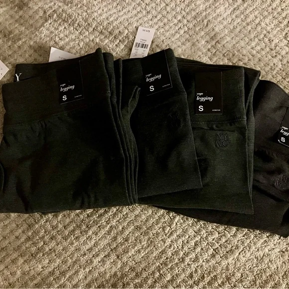 New York & Co. charcoal grey yoga leggings. Size small. Four pairs. - Picture 3 of 5